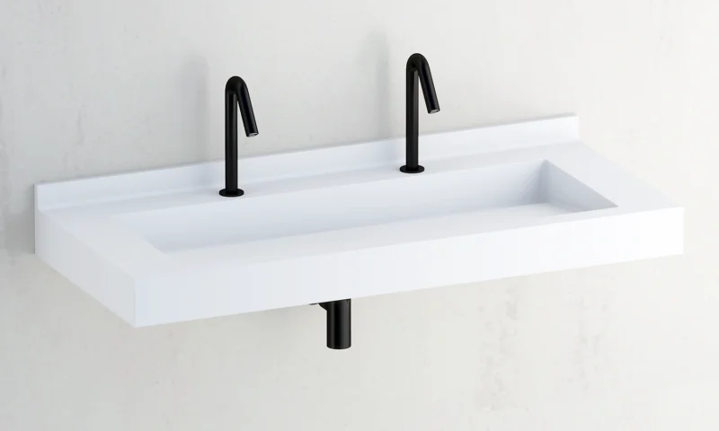 Ultra1200 - plan vasque collectif Solid Surface