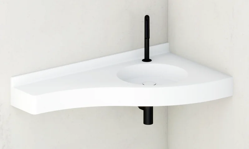 GOTA – Vasque d’angle en Solid Surface