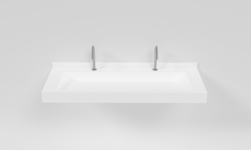 ULTRA 1400 - Plan vasque collectif en Solid Surface