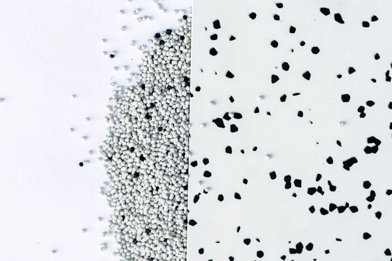 Exemple de panneau en plastique recyclé