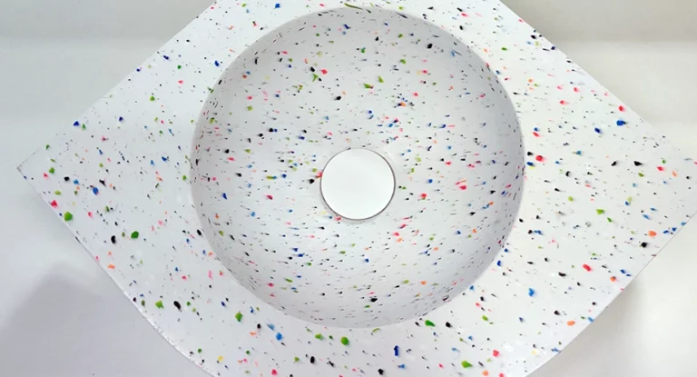 Vasque en plastique recyclé