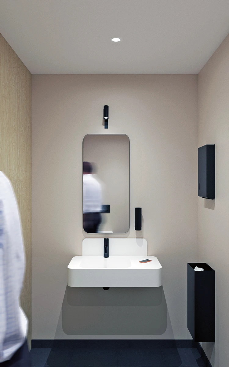 Aménagement de sanitaires de bureaux
