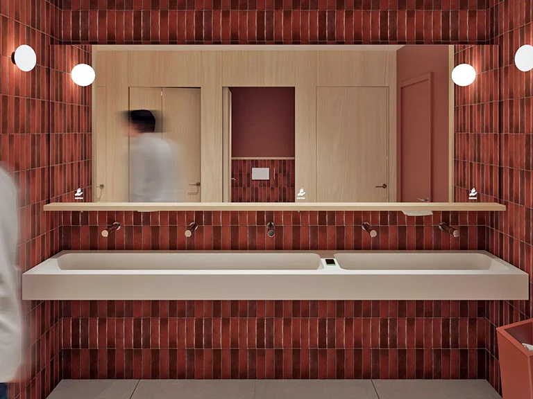 MOZAIC360 - vasques de sanitaires de bureaux