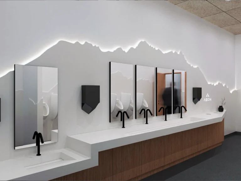 Sanitaires sur mesure avec habillage mural