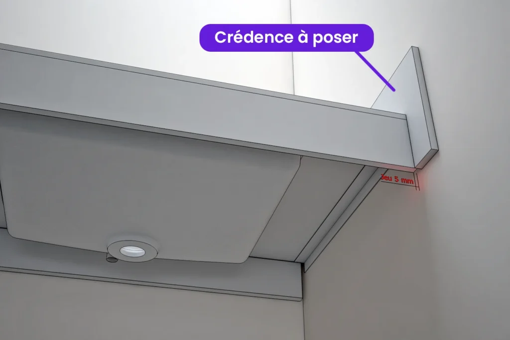 Solution 2. Pose d'une crédence​