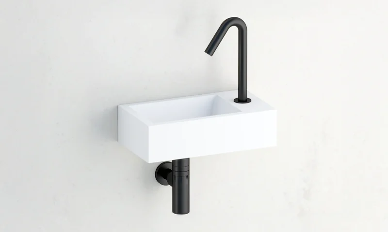 HDW400 - lave mains individuel (Version plage à droite)