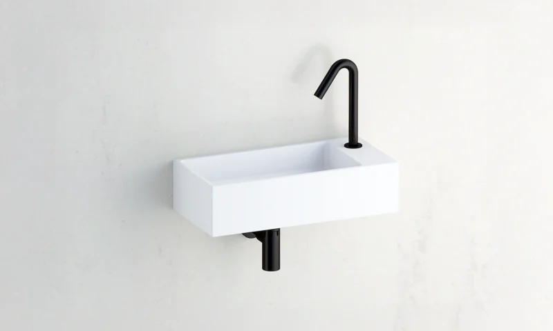 RACINE560 - lave mains individuel (Version plage à droite)