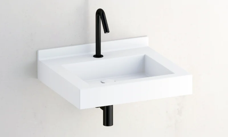 Plan vasque PMR monobloc ALCA 600 mm