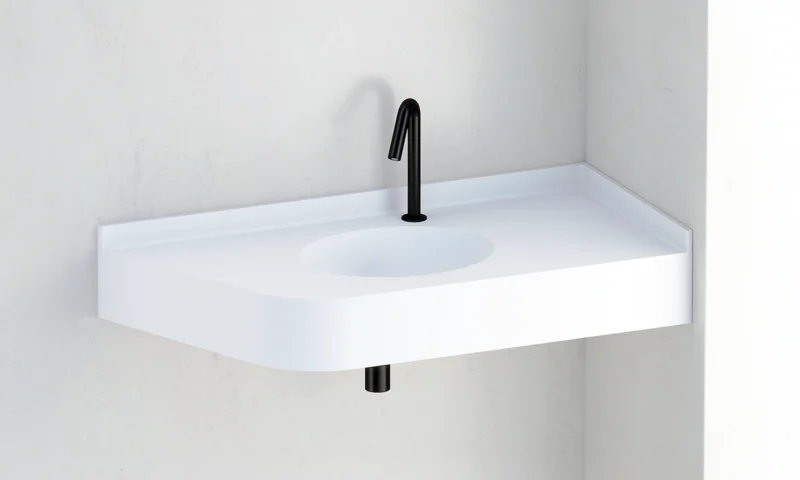 Plan vasque d'angle PMR - MX1050