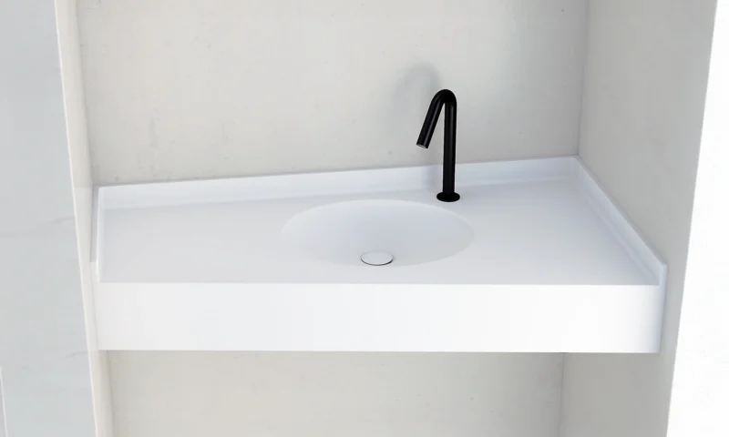 Plan vasque d'angle PMR - MX1070