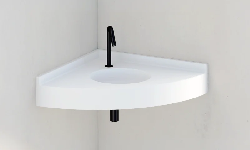 Plan vasque en angle PMR OMA745